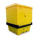 Abri de stockage PEHD verrouillable pour 1 IBC - rétention 1260 litres - DIFOPE