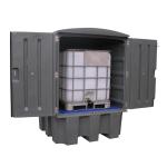 Abri pour IBC cuve 1000 litres en PEHD monobloc - rétention extérieure - DIFOPE