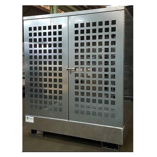 Box de rétention acier 2 fûts à parois ajourées - DIFOPE