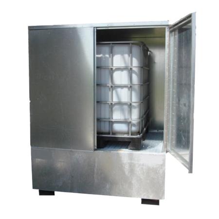 Box de sécurité pour produits dangereux 1000 litres - 1 IBC