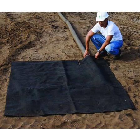 Sache filtrante pour eaux chargées de chantier