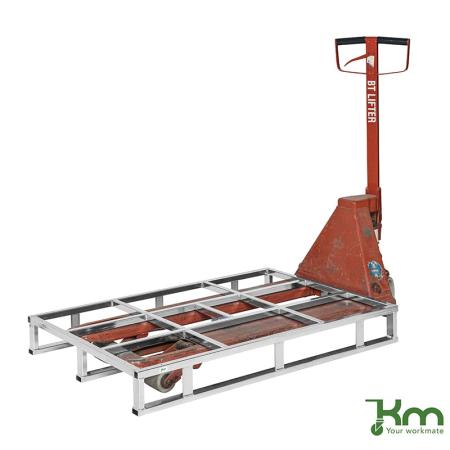 Palette acier - charges lourdes - 1000 kg -  pleine ou ajourée