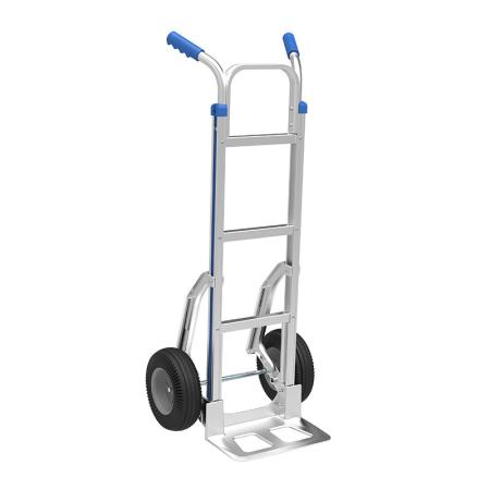 Diable Alu à pelle courte et rails de glissement - 200 kg