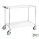 Achat Chariot desserte 2 étagères poignée horizontale KM30780-6 - bureau tertiaire