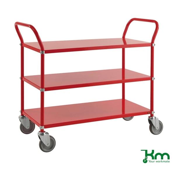 Achat Chariot desserte coloré - 2 ou 3 étagères réversibles KM2105