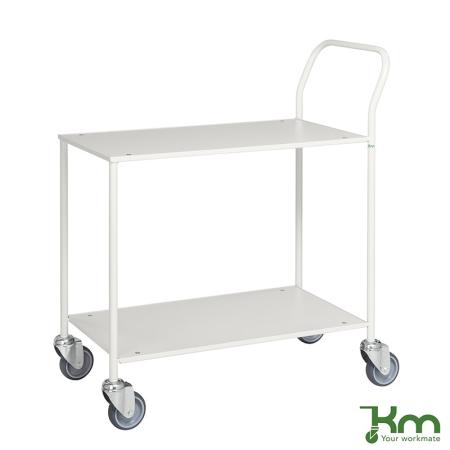 Vente Chariot de service soudé 2 étagères à poignée verticale KM373-6 (ACTIVERGO)
