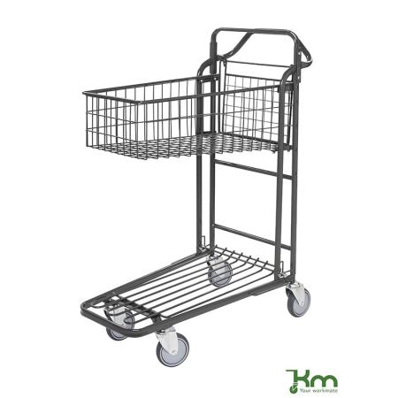 Achat Chariot à poignée ergonomique emboîtable à panier profond