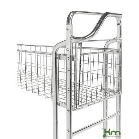 Devis Chariot à poignée ergonomique emboîtable à panier profond