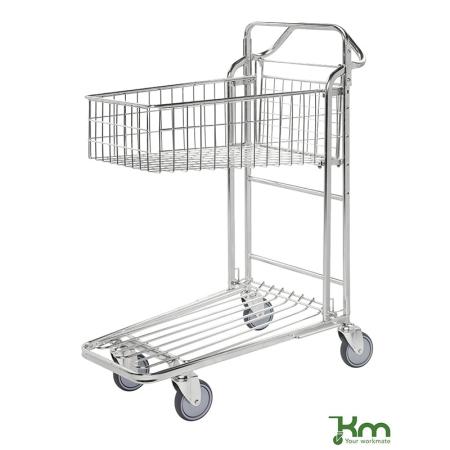Prix Chariot à poignée ergonomique emboîtable à panier profond
