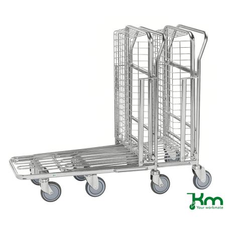 Achat Chariot à panier maillé repliable pour picking et mise en rayon