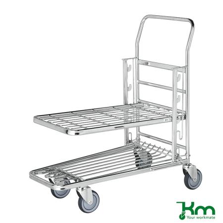Devis Chariot desserte à plateau réglable 3 positions - maille électro galvanisée