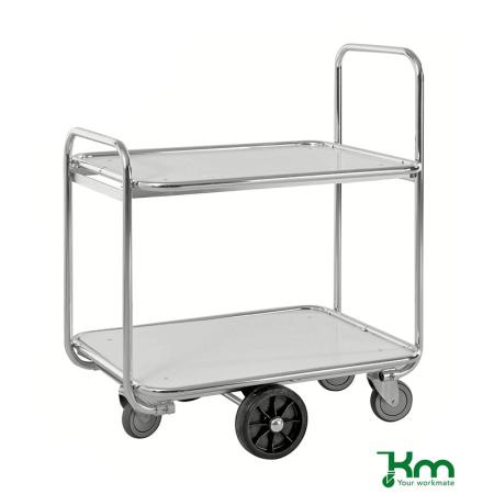 Devis Chariot de préparation de commandes à roues centrales - 2 ou 3 étagères
