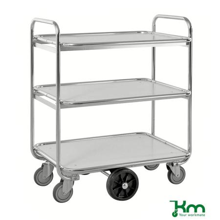 Prix Chariot de préparation de commandes à roues centrales - 2 ou 3 étagères