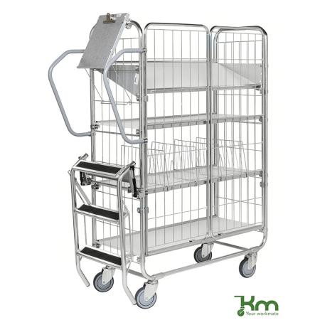 Chariot de picking manuel ergonomique modulable 250 kg - l. 470 mm