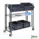 Achat Chariot préparateur de commandes 3 étagères réglables - 150 kg