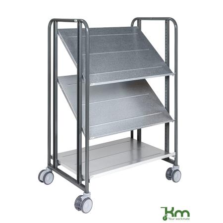 Comparateur Chariot préparateur de commandes 3 étagères réglables - 150 kg