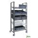 Prix Chariot de préparation de commandes 5 tablettes réglables - 250 kg