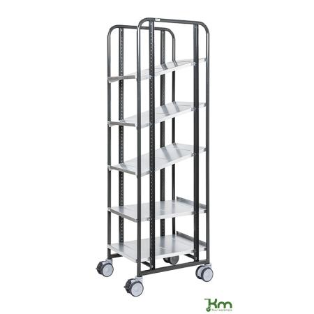 Occasion Chariot de préparation de commandes 5 tablettes réglables - 250 kg
