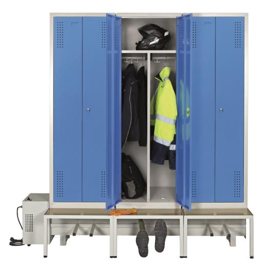 Vestiaire ventilé 1 personne largeur 600 mm VESTVENTIL CONFORT - AVMD