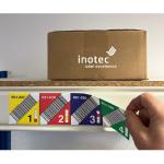 Etiquette auto-adhésive réutilisable repositionnable DryTack - INOTEC BARCODE SECURITY