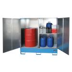 Box Armoire produits dangereux 4 fûts / 1 IBC en atelier ou sous abri - PROTECTO