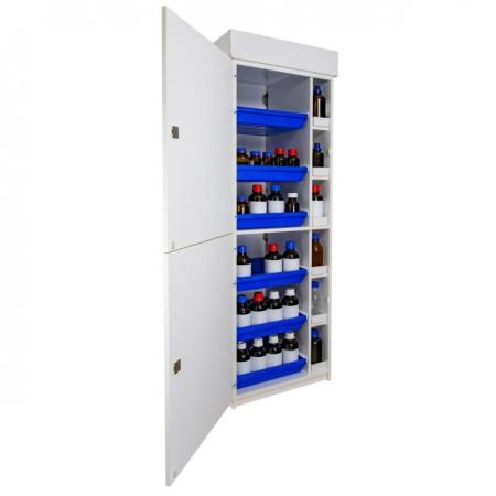 Armoire mélaminée 2 portes battantes pour produits corrosifs
