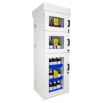 Armoire acides et bases 3 portes vitrées battantes - PROTECTO