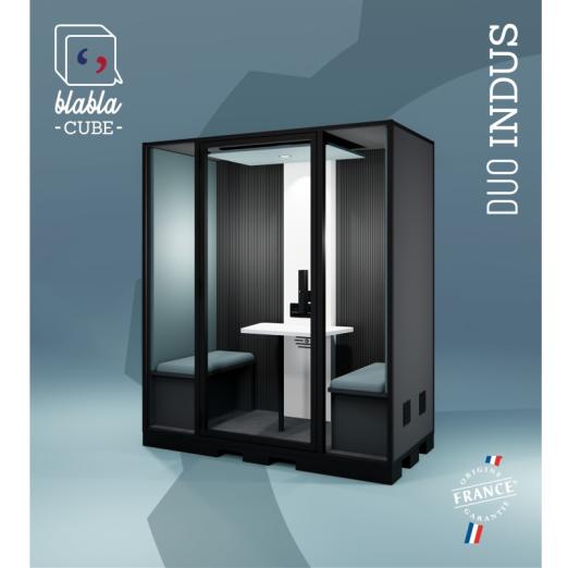 Cabine acoustique industrielle Blabla Duo Indus - BLABLA CUBE