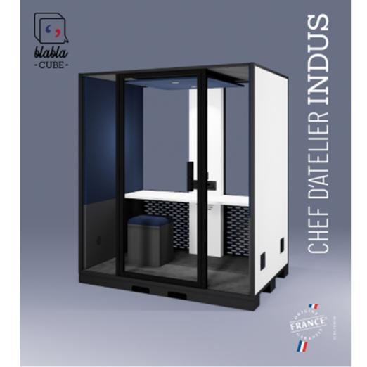 Cabine acoustique industrielle Blabla Indus Chef d'atelier - BLABLA CUBE