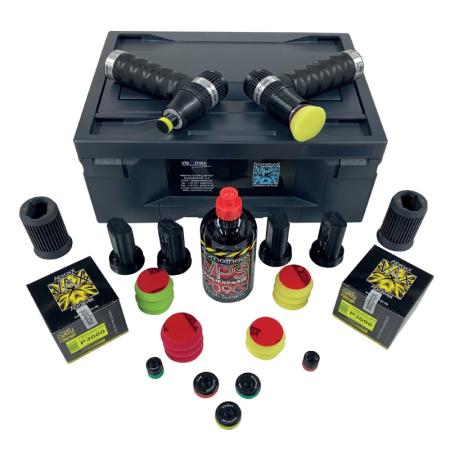Coffret Micro ponceuse lustreuse sans fil + accessoires VISOMAX KOSE CSR AERO