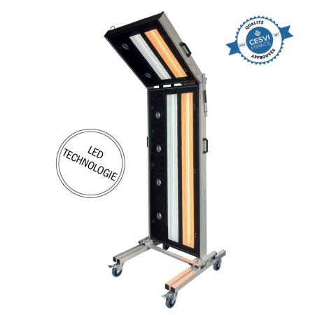 Mur de lumière LED mobile - contrôle surface - peinture teinte constructeur