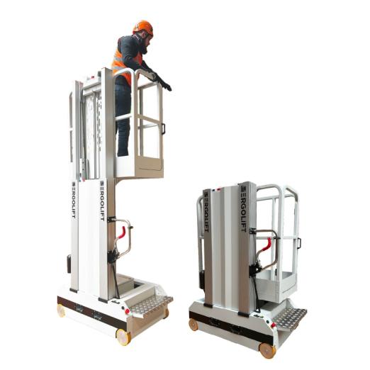 Nacelle compacte à mât électrique 5 m Ergolift® Push 1800 - AUDINNOV