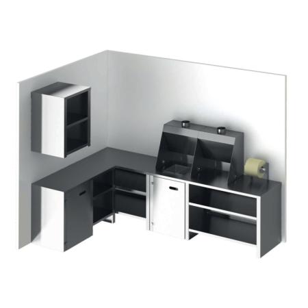 Mobilier de laboratoire peinture modulable inox SGILINE