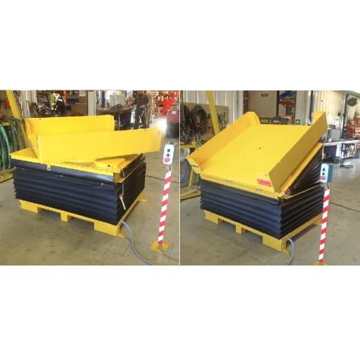 Élévateur Basculeur Rotateur de caisse pneumatique EBR - IMS Inter Manutention Système