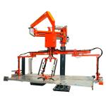 Manipulateur pneumatique à bras rigide - manutention de porte blindée - ATIS Srl