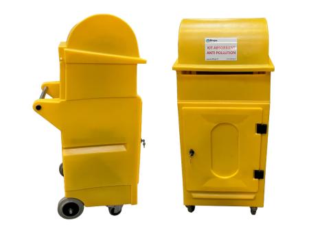 KIT Absorbant pour Hydrocarbures - 130 Litres dans une Armoire mobile