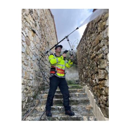 Achat Exosquelette pour travaux nettoyage haute pression - industrie bâtiment