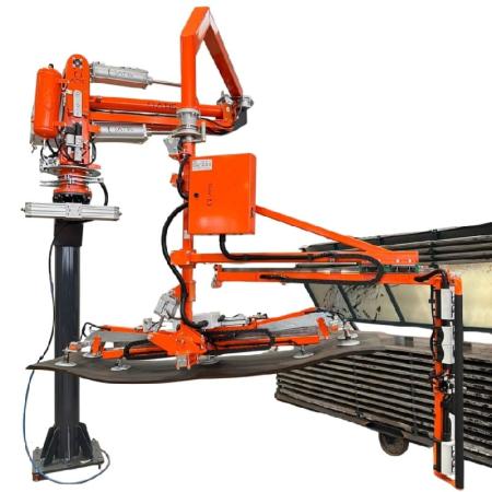 Manipulateur à palonnier pneumatique pour bandes de caoutchouc