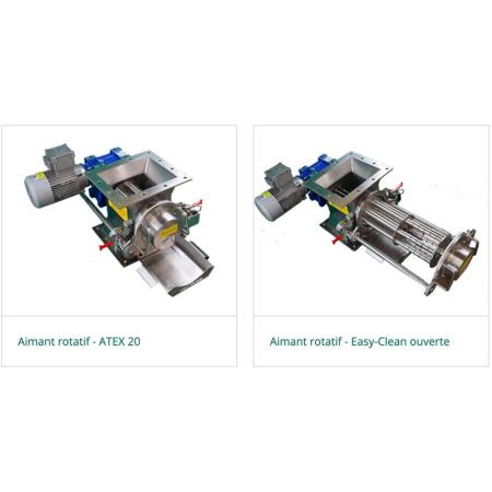 Aimant rotatif Easy-Clean ATEX 20 10000 gauss