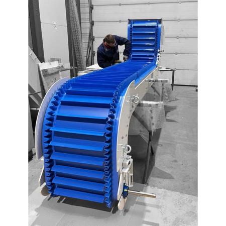 Achat Convoyeur élévateur en Z pour transport de pellets haute cadence