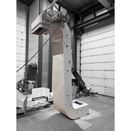 Devis Convoyeur élévateur en Z pour transport de pellets haute cadence