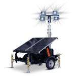 Remorque d’éclairage de chantier autonome - solaire - LUX SOLAR PLUS - NACELEXPERT