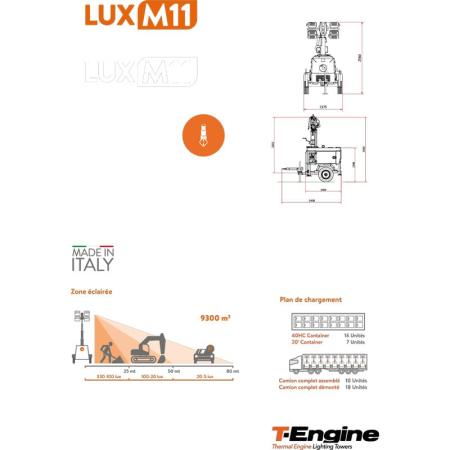 Achat Eclairage de chantier mobile - LUX M11
