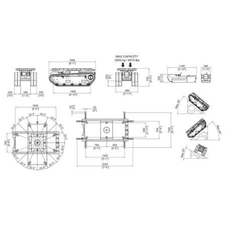 Fabricant Plateforme de manutention sur chenilles - MULTI-LOADER 3.0 RT