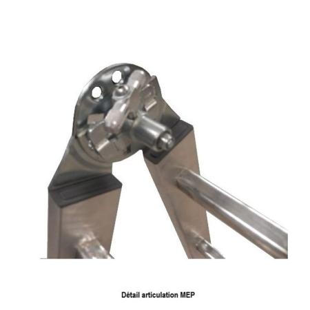 Fabricant Echelle double transformable à plateforme et pieds réglables MEP