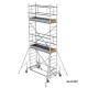 Echafaudage roulant en aluminium 10m - sol plat ou dénivelé - Ecopro