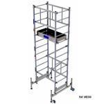 Echafaudage "valise" roulant pliant MMAX H. de travail 4 à 7 m. - ABA ECHELLES