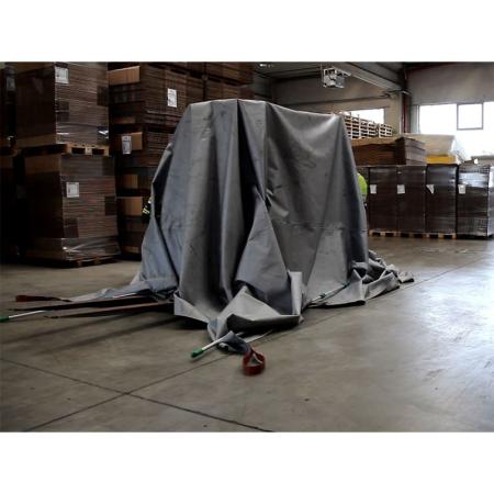 Devis Couverture anti-feu pour chariot élévateur avec batteries - 6 x 8 m