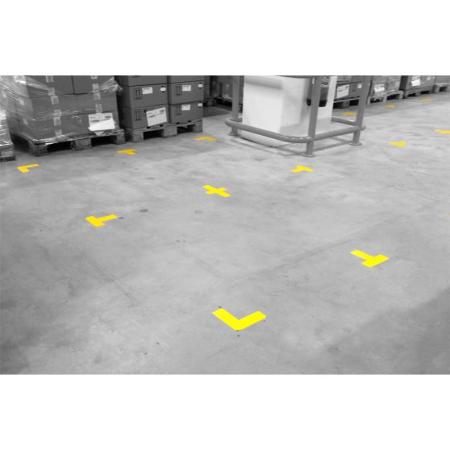T L adhésifs de marquage au sol emplacement palettes - machines  LINE PLAN L/T
