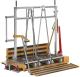 Remorque de train logistique à rampe d'accès pour embases DOLLYS